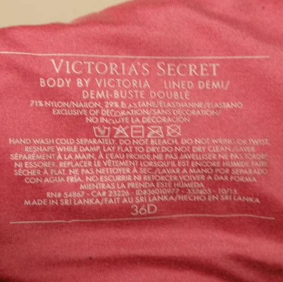 Victoria's Secret Body by Victoria Lined Demi Bra - Picture 4 of 5